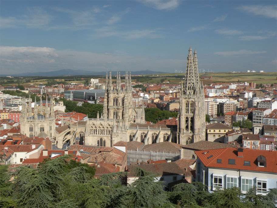Burgos from a lookout below the castle