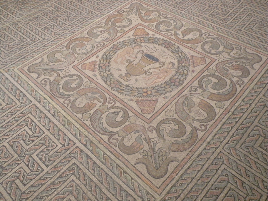 Roman mosaic in the Museum of Navarra
